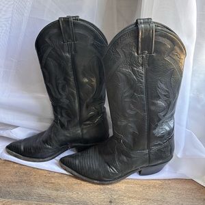 Black Justin Cowboy Boots 8.5
